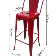 Exported Tolix Bar Stools